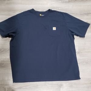 Carhartt Cotton T Shirt Navy Tee